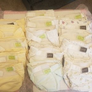 15 Kushies Cloth Diapers 10-22lbs